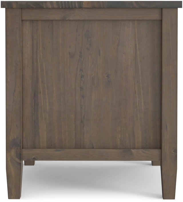 Alt view image 2 of 7 - Adora Solid End Table in Smoky, Brown, Wood