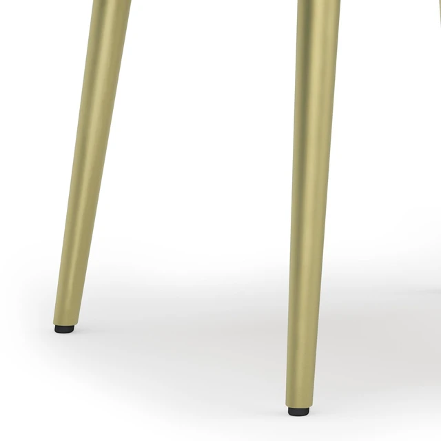 Alt view image 6 of 7 - Spartan Solid Side Table, Brown, Wood and Metal