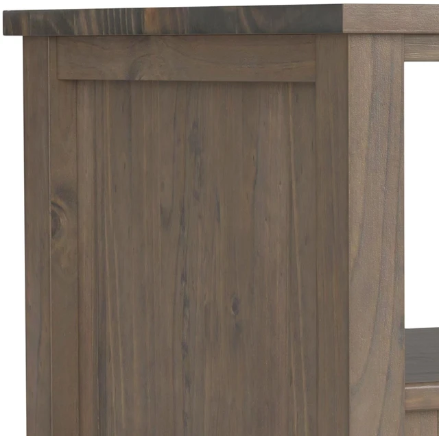Alt view image 6 of 7 - Adora Solid End Table in Smoky, Brown, Wood