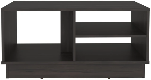 Alt view image 4 of 5 - Ashbury Coffee Table with Storage Shelf, Rectangular Cocktail Table for Living and Decor, Wenge, Particle Board