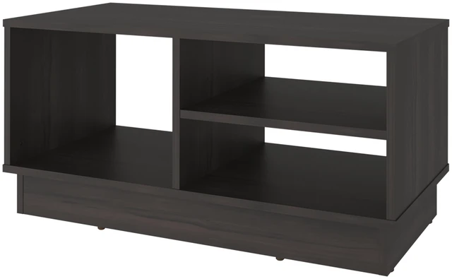 Alt view image 5 of 5 - Ashbury Coffee Table with Storage Shelf, Rectangular Cocktail Table for Living and Decor, Wenge, Particle Board