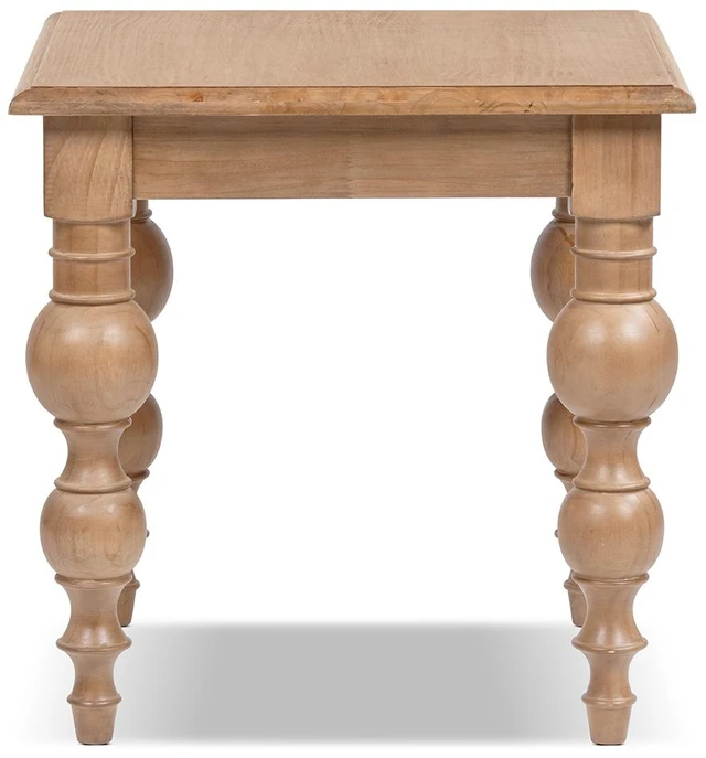 Alt view image 2 of 5 - 24 Inch End Table, Medium Reclaimed, Brown, Wood