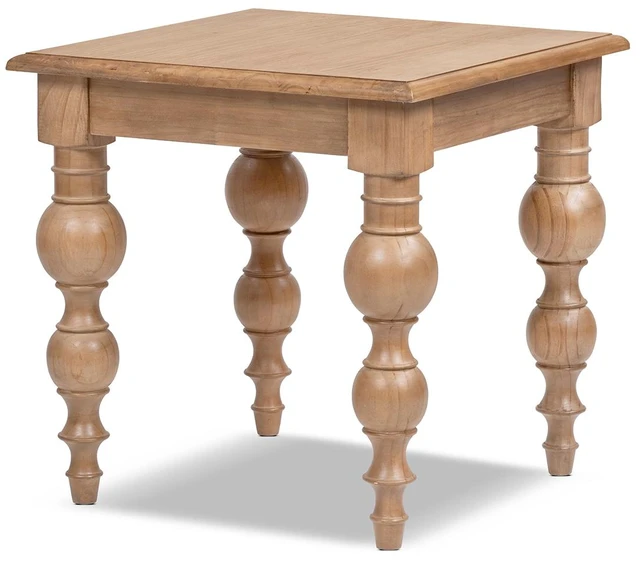 Alt view image 4 of 5 - 24 Inch End Table, Medium Reclaimed, Brown, Wood