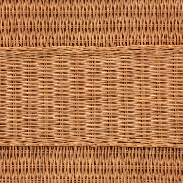 Alt view image 6 of 7 - Bohemian Honey Braided Rattan Side Table, Wood and Rattan