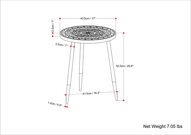 Alt view image 2 of 7 - Northview Solid Side Table, Grey, Wood and Metal