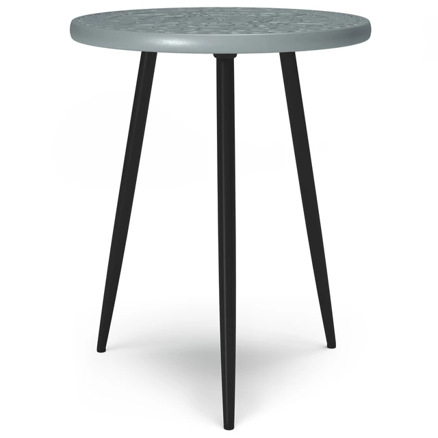 Alt view image 7 of 7 - Northview Solid Side Table, Grey, Wood and Metal
