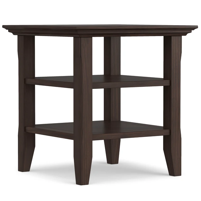 Main image of Brunswick 19 Inch Wide Solid End Table, Brown, Wood