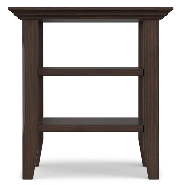 Alt view image 6 of 7 - Brunswick 19 Inch Wide Solid End Table, Brown, Wood