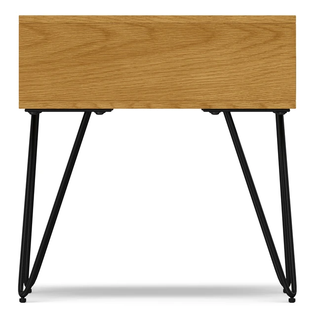 Alt view image 3 of 7 - End Table in Veneer, Brown, Wood and Metal