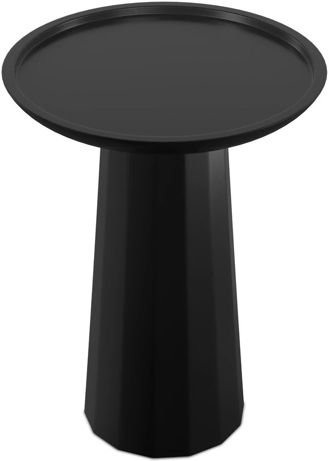Main image of Bates 13 Inch Wide Solid Mango Wooden Accent Table, Black, Wood