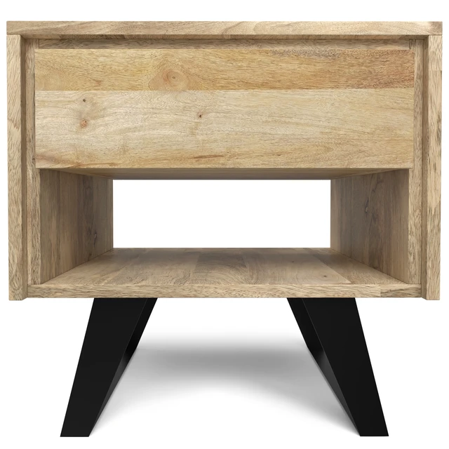 Alt view image 7 of 7 - End Table in Refined, Brown, Wood and Metal
