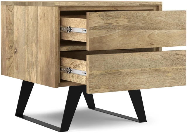 Alt view image 7 of 7 - Solid Side Table in Refined, Brown, Wood and Metal