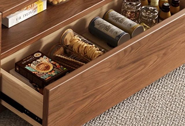 Alt view image 3 of 5 - Living Set Lift Top Coffee Table and Matching TV Console, Walnut, MDF and Wood