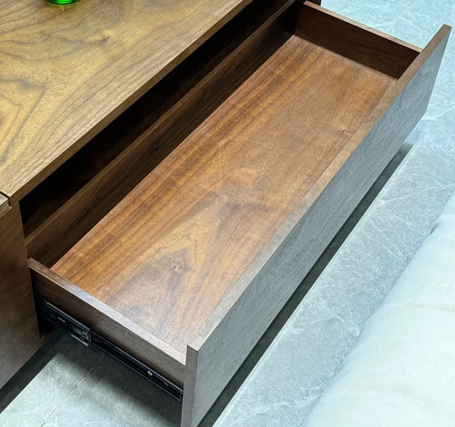 Alt view image 5 of 7 - 51 Inch Lift Top Coffee Table with Storage Walnut Finish Adjustable Height, Walnut Black, Plywood