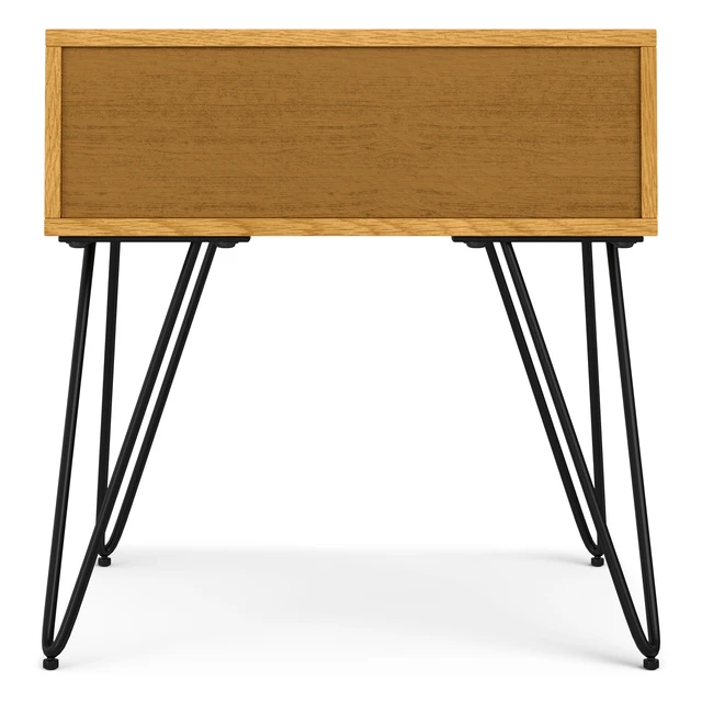 Alt view image 6 of 7 - End Table in Veneer, Brown, Wood and Metal
