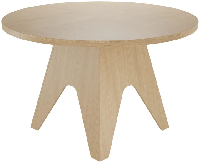Main image of 46.8 Inch Round Dining Table, Oak, MDF and Particle Board