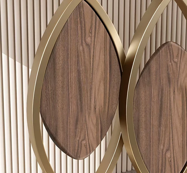 Alt view image 3 of 4 - Sintered Entryway Console Table with Gold Metal Artistic Base, Grey, Metal and Sintered Stone