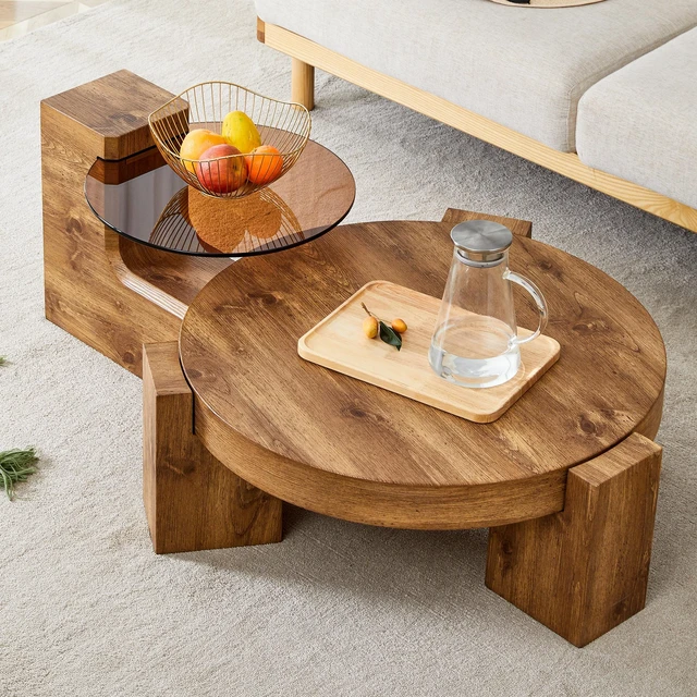 Main image of Detachable Double Decker Coffee Table, Design More Precious and the Detachable Design Can Make the Use Space More