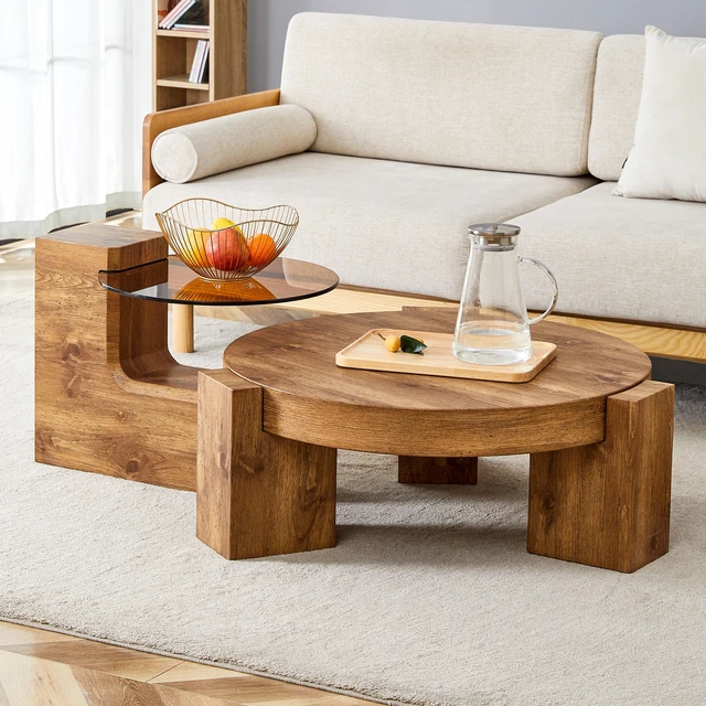 Alt view image 2 of 7 - Detachable Double Decker Coffee Table, Design More Precious and the Detachable Design Can Make the Use Space More