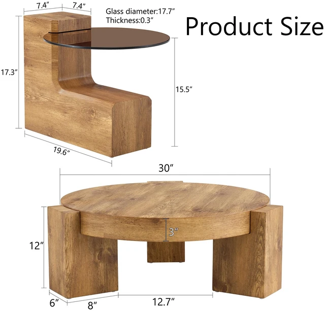 Alt view image 6 of 7 - Detachable Double Decker Coffee Table, Design More Precious and the Detachable Design Can Make the Use Space More