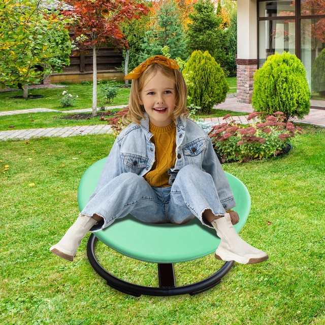 Alt view image 2 of 7 - Sensory Spinning Chair for Autistic Kids, Swivel Chair Sensory Toys Gifts for Toddlers with Sit and Spin Toys Training