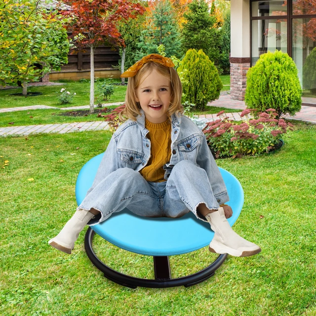 Alt view image 6 of 7 - Sensory Spinning Chair for Autistic Kids, Swivel Chair Sensory Toys Gifts for Toddlers with Sit and Spin Toys Training