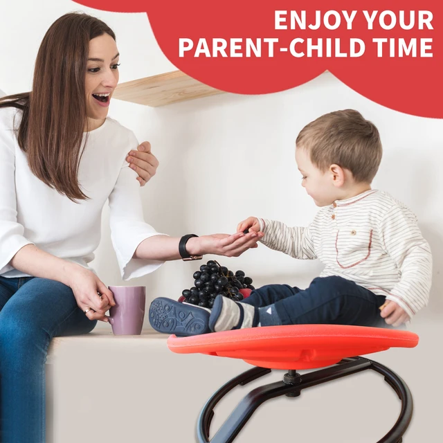 Alt view image 7 of 7 - Sensory Spinning Chair for Autistic Kids, Swivel Chair Sensory Toys Gifts for Toddlers with Sit and Spin Toys Training