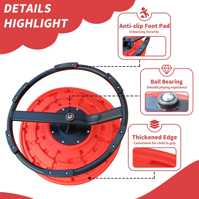Alt view image 6 of 7 - Sensory Spinning Chair for Autistic Kids, Swivel Chair Sensory Toys Gifts for Toddlers with Sit and Spin Toys Training
