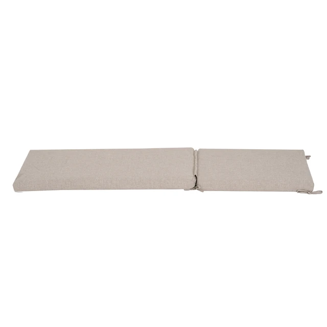 Alt view image 3 of 7 - Outdoor Chaise Lounge Cushion, Beige, Fabric and Foam