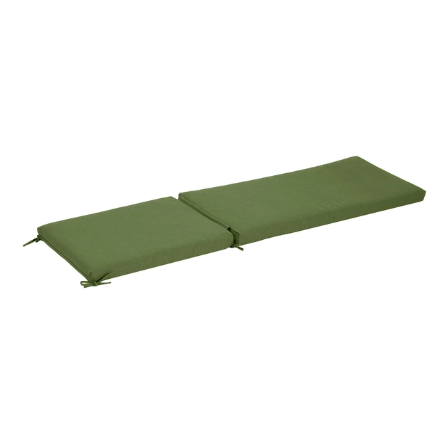 Alt view image 6 of 7 - Outdoor Chaise Lounge Cushion, Green, Fabric and Foam