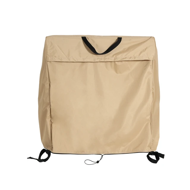 Alt view image 5 of 7 - Shield Outdoor Slope Chaise Lounge Cover, Beige, Fabric
