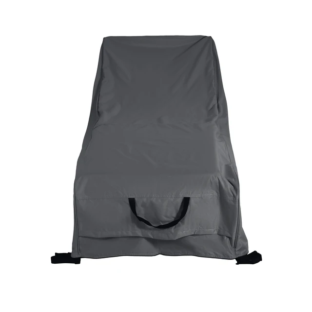 Alt view image 3 of 7 - Shield Outdoor Slope Chaise Lounge Cover, Dark Gray, Fabric