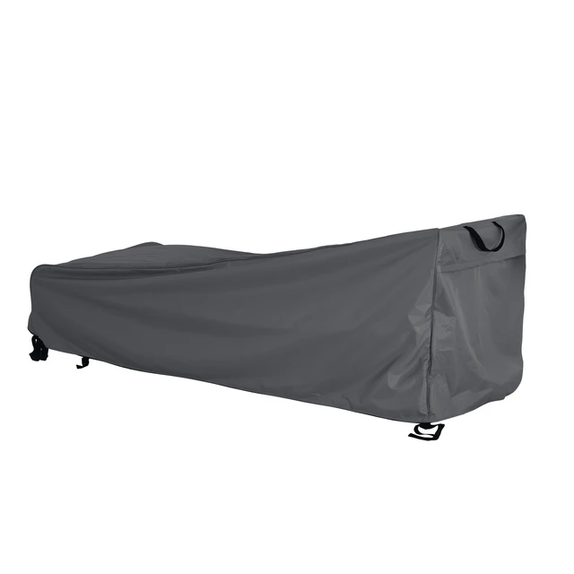 Alt view image 5 of 7 - Shield Outdoor Slope Chaise Lounge Cover, Dark Gray, Fabric