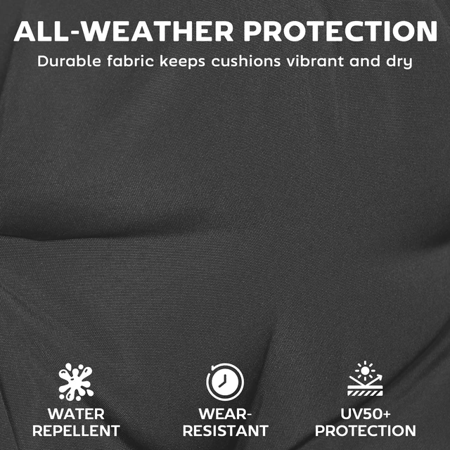 Alt view image 5 of 7 - Set Chaise Lounge Cushion, 4 Inch Outdoor Lounge Chair Cushions with Non-Slip Ties Water Resistant and Fade Resistant