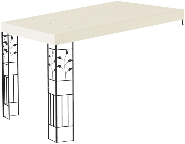 Main image of 10 Outdoor Pergola Canopy, Metal Patio Canopy with Weather Resistant Fabric and Drainage Holes for Garden Beach