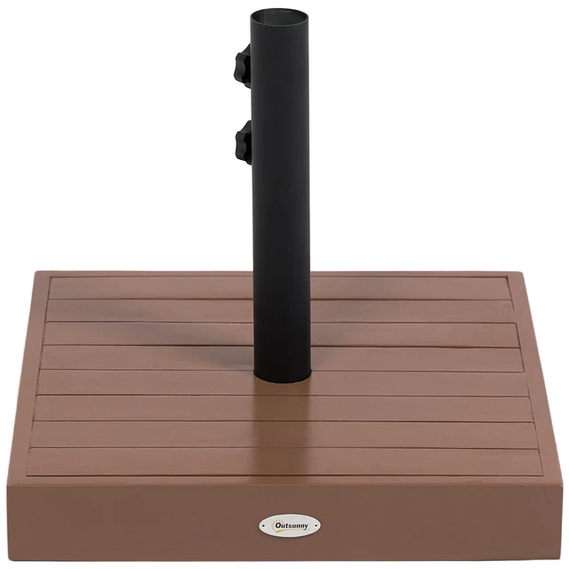 Main image of Square Patio Umbrella Base, 42 LBS Heavy Duty Umbrella Base with Holder for 1.5 Inch Poles for Outdoor Lawn Poolside