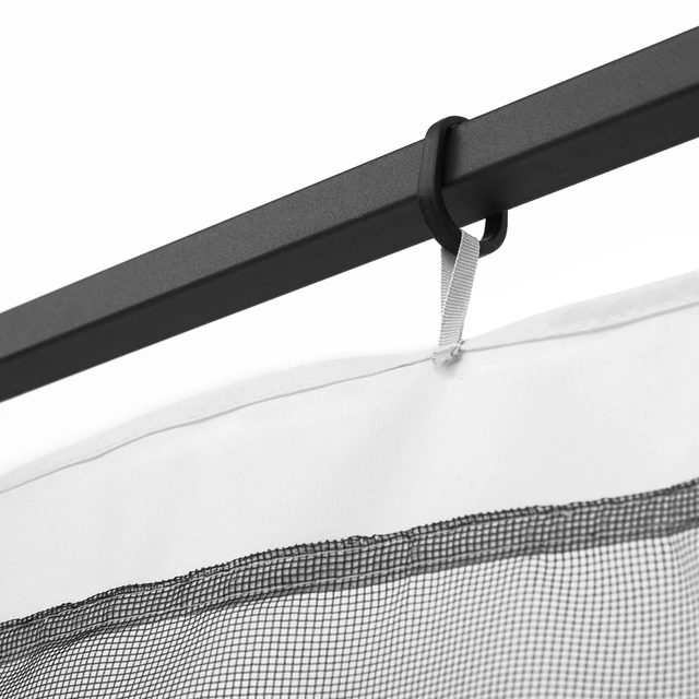 Alt view image 3 of 7 - 10 Universal Replacement Mesh Sidewall Netting for Patio Gazebos and Canopy Tents with Zippers, Sidewall Only, White