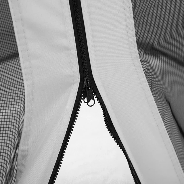 Alt view image 4 of 7 - 10 Universal Replacement Mesh Sidewall Netting for Patio Gazebos and Canopy Tents with Zippers, Sidewall Only, White