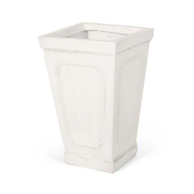 Alt view image 6 of 7 - Planter, Antique White, Magnesium Oxide, Garden Pots Planters