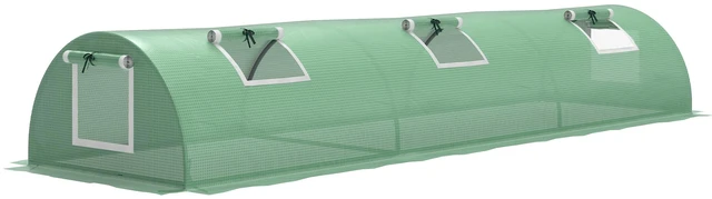 Main image of 10 3 Mini Greenhouse with Mesh Windows, Portable Plant with Cover Steel Frame for Garden, Grey Green, Steel