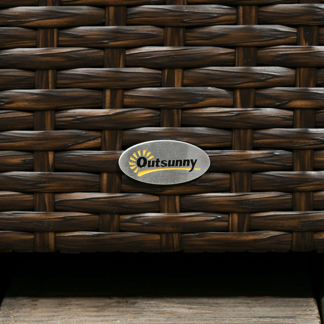 Alt view image 2 of 7 - 113 Gallon Deck Box, Rattan Outdoor Storage Box Waterproof Storage Container for Indoor Patio Furniture Cushions Pool