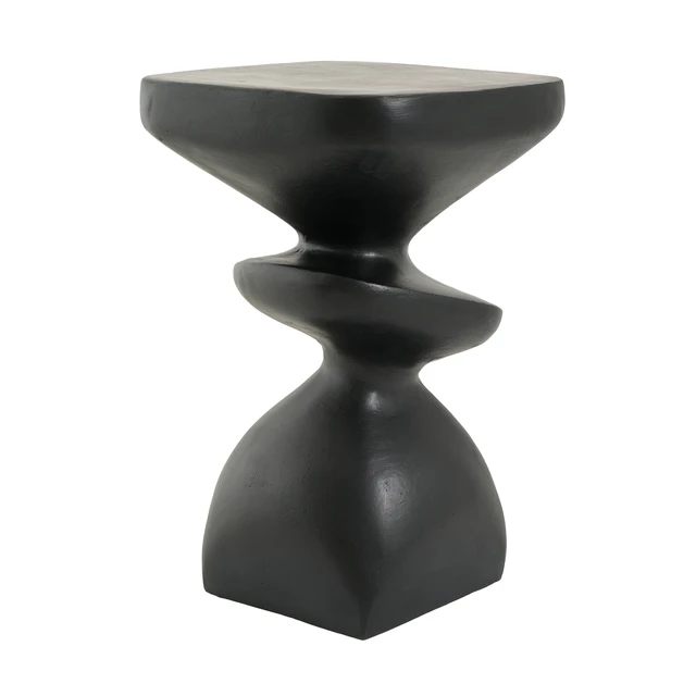 Alt view image 7 of 7 - Abstract Tiered Side Table, Sculptural Irregular Accent End Table Pre Assembled Non Capacity Indoor and Outdoor Art