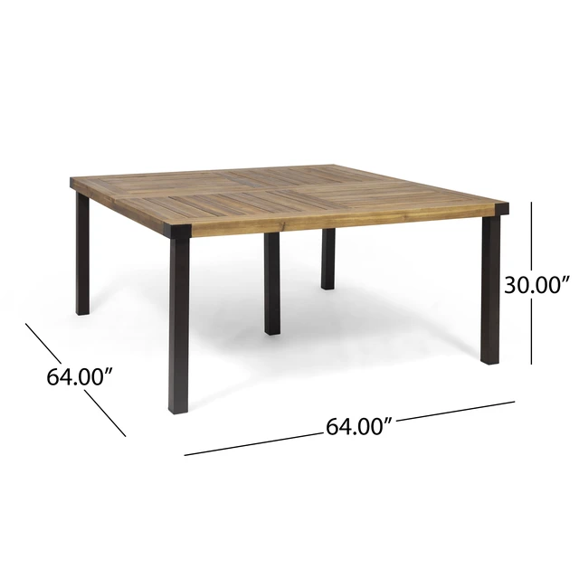 Alt view image 6 of 7 - Lankershim 64, Teak, Wood, Outdoor Tables