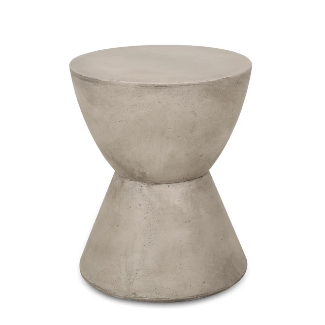 Alt view image 5 of 7 - Outdoor Side Table, Light Grey, Magnesium Oxide