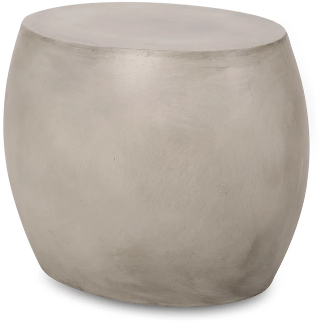Alt view image 6 of 7 - Outdoor Weight Side Table, Light Grey, Magnesium Oxide