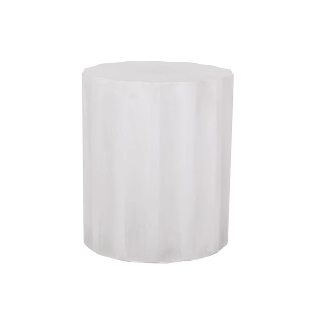 Alt view image 2 of 7 - Outdoor Weight Side Table, End Talbe, Antique White, Magnesium Oxide