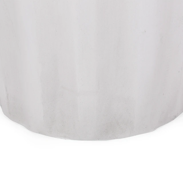 Alt view image 6 of 7 - Outdoor Weight Side Table, End Talbe, Antique White, Magnesium Oxide
