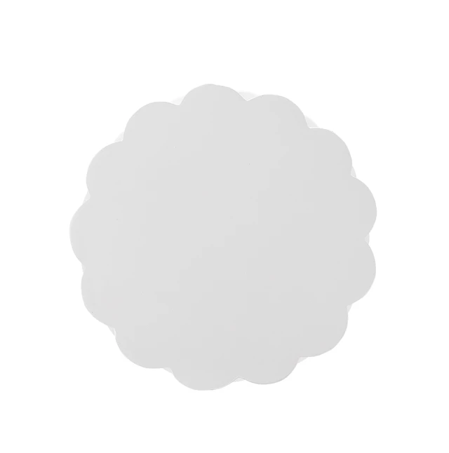 Alt view image 5 of 7 - 13 Inch Handmade Side Table for Both Indoor and Outdoor Use, White, Magnesium Oxide