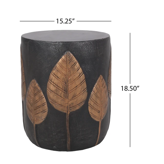 Alt view image 3 of 7 - Outdoor Weight Side Table, Copper, Magnesium Oxide