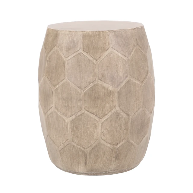 Alt view image 2 of 7 - Outdoor Weight Side Table, End Table, Natural, Magnesium Oxide